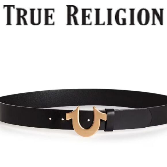 True Religion Horseshoe Buckle Belt - Picture 1 of 9